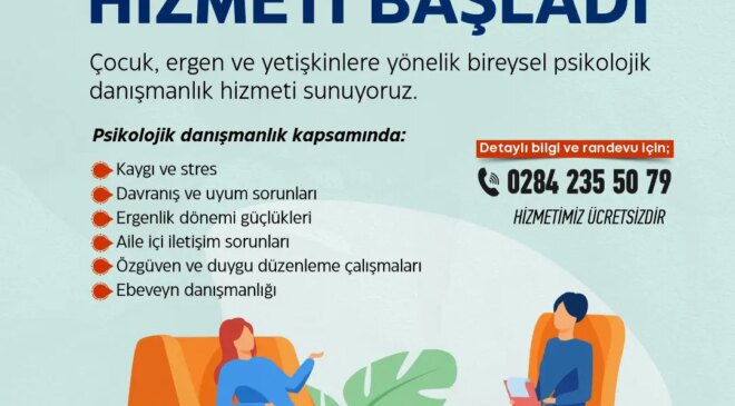 Belediyeden ücretsiz psikolog hizmeti