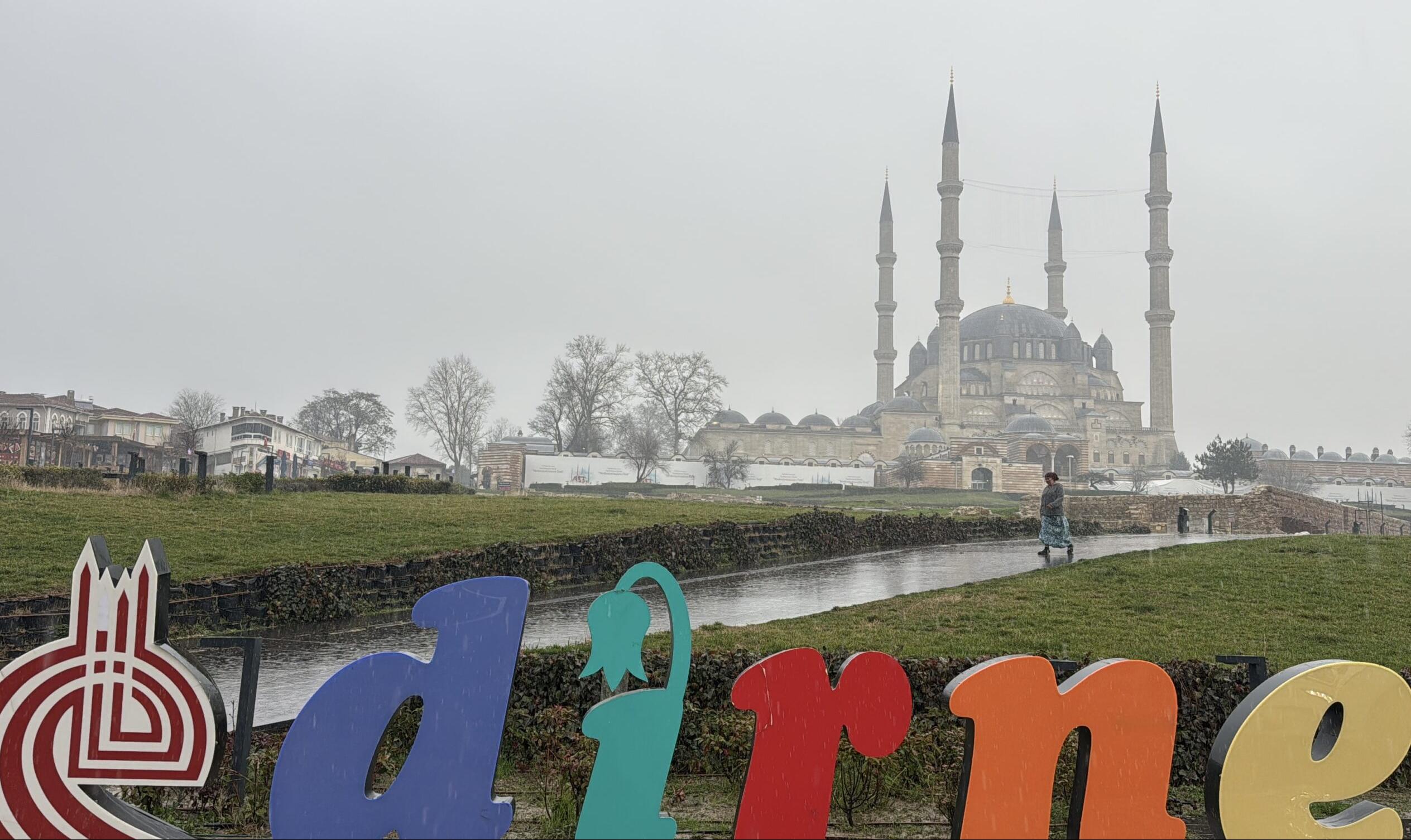 Edirne’de sağanak etkili oldu