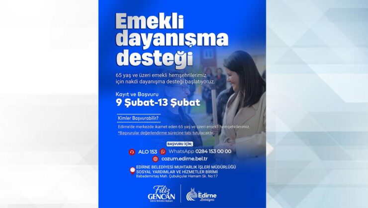 Emeklilere destek başvuruları başladı