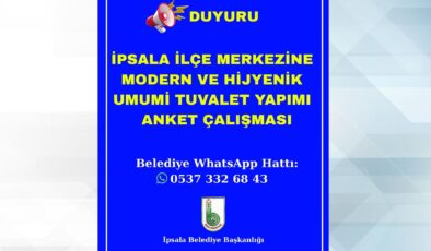 İpsala Belediyesi’nden tuvalet anketi