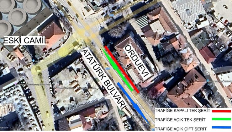 Trafik tek şeride düşecek