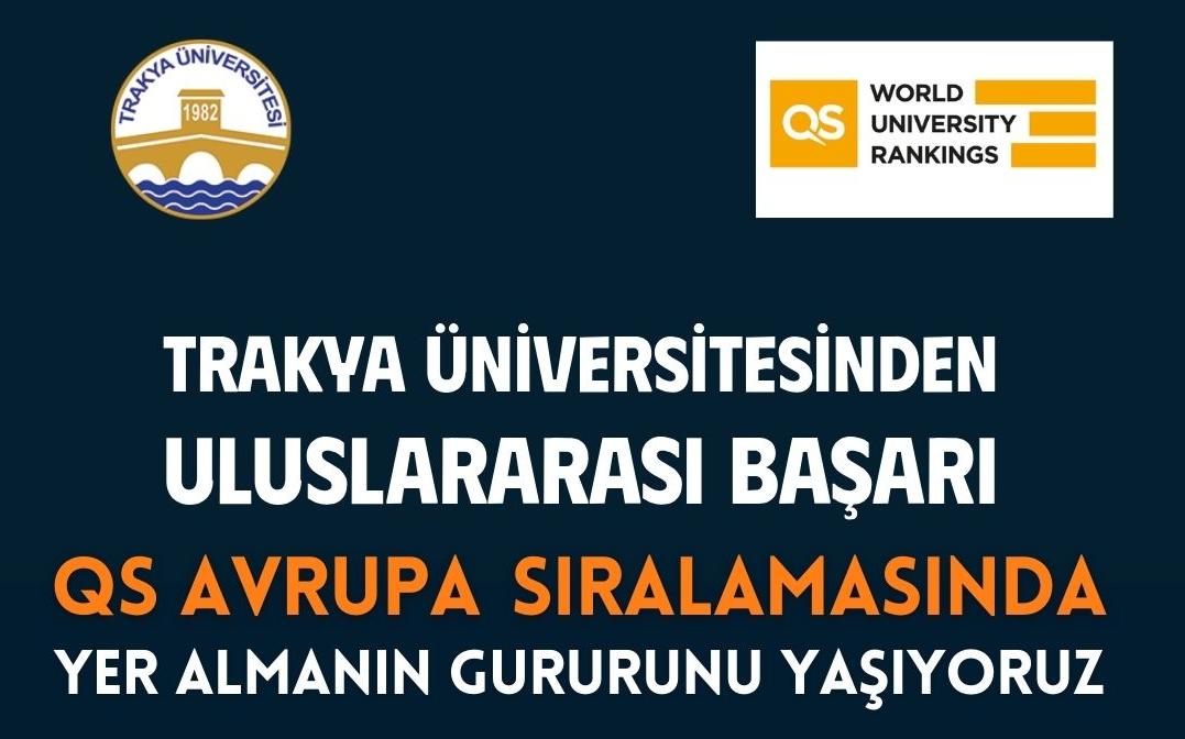 Trakya Üniversitesi Avrupa’nın en iyileri arasında