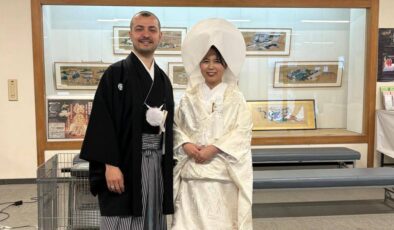 Enez’e Japon gelin