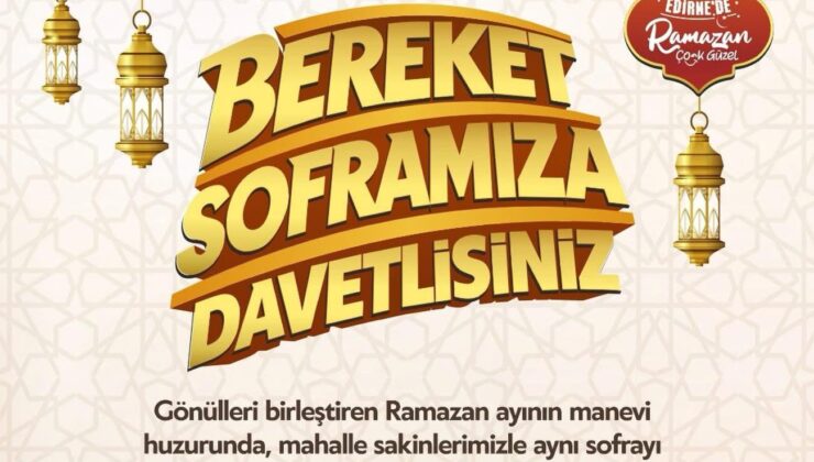 Belediye Cumartesi Pazarı’nda iftar verecek