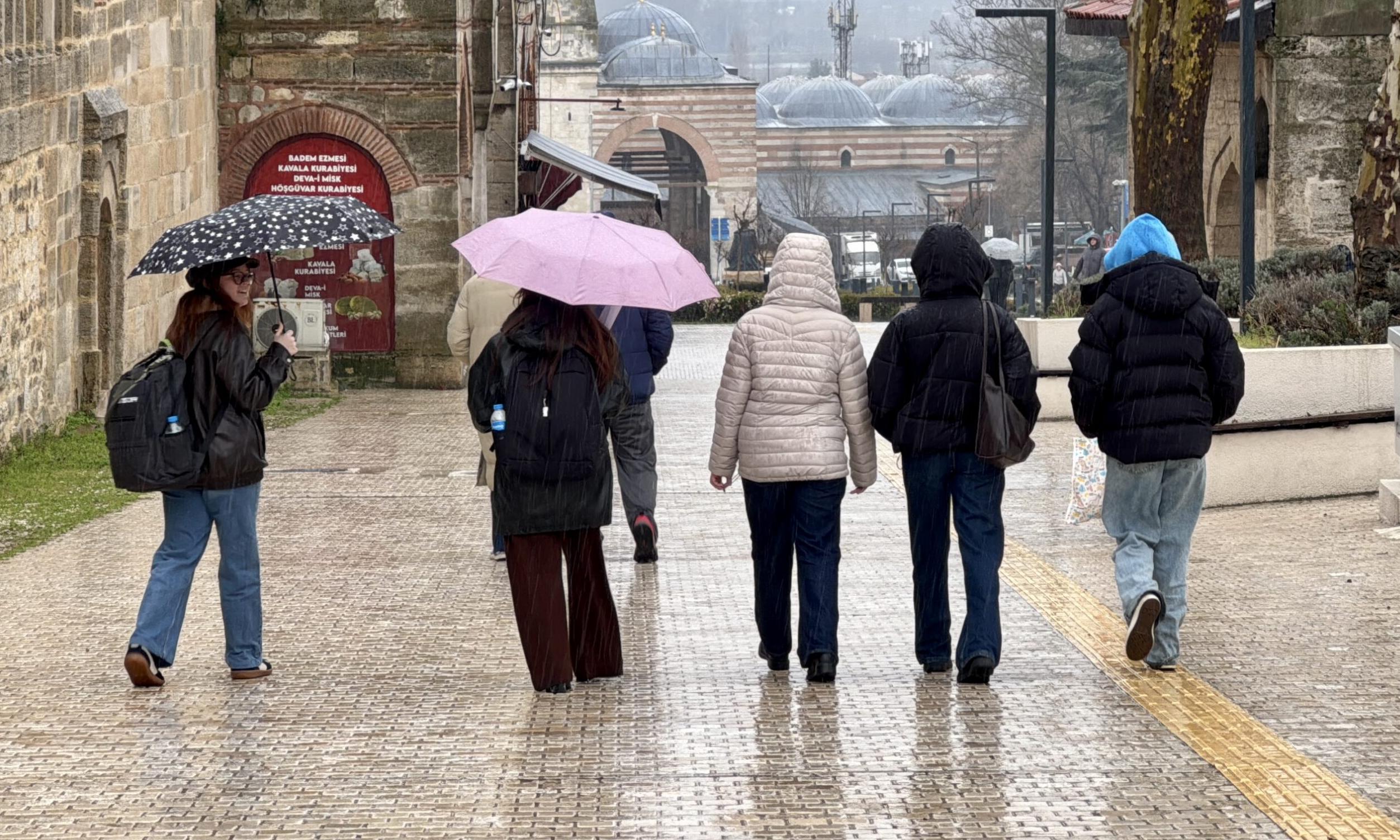 Edirne’de sağanak etkili oldu