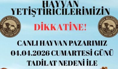 Hayvan Pazarı’na geçici kapama