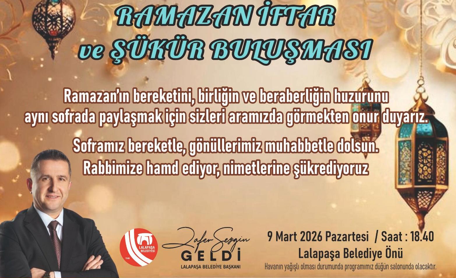 Lalapaşa’da iftar yemeğine davet