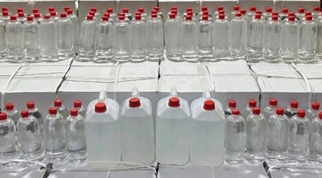 3 ayda 232 bin litre sahte içki ele geçirildi
