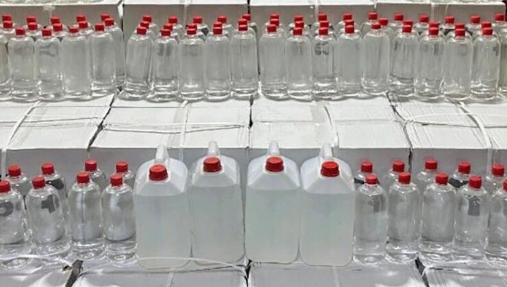 3 ayda 232 bin litre sahte içki ele geçirildi
