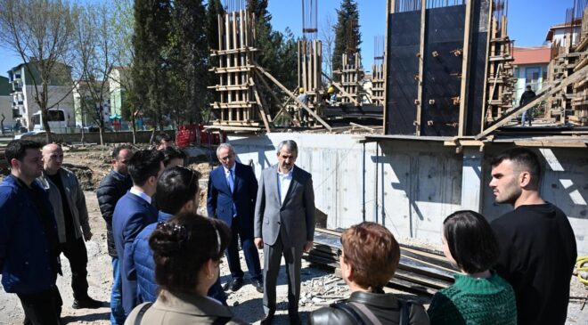 Okul inşaatı hızla devam ediyor