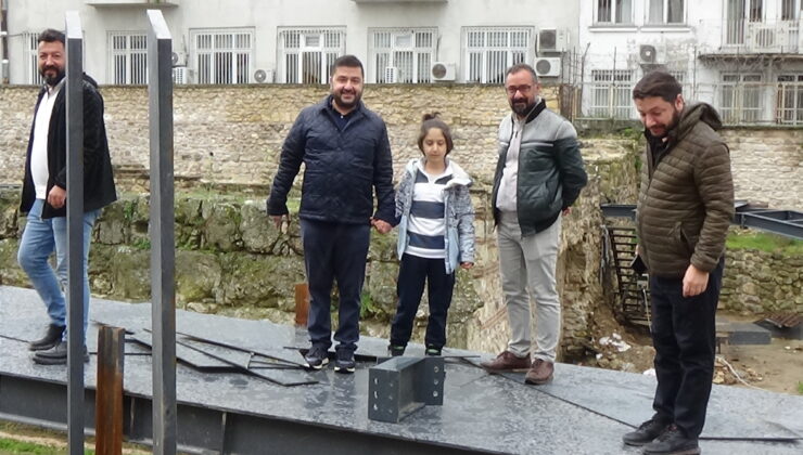 Yazgan, Makedon Kulesi’ni inceledi