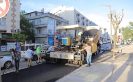 Atatürk Bulvarı’na asfaltlama başladı
