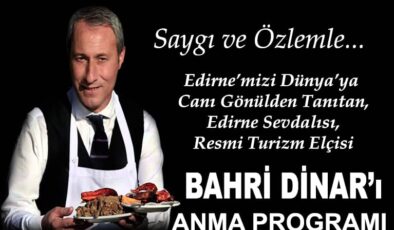 Bahri Dinar, mezarı başında anılacak