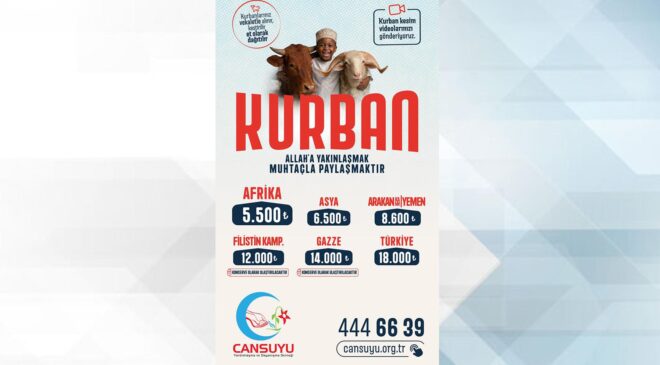 Cansuyu’ndan vekaleten kurban bağışı çağrısı