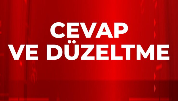 CEVAP VE DÜZELTME