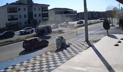 Defalarca takla attı!