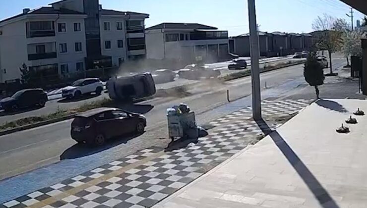 Defalarca takla attı!