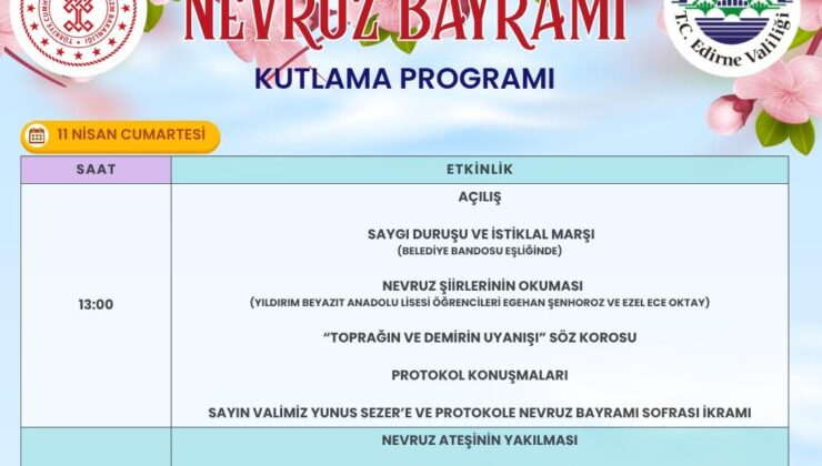 Nevruz Bayramı 11 Nisan’da