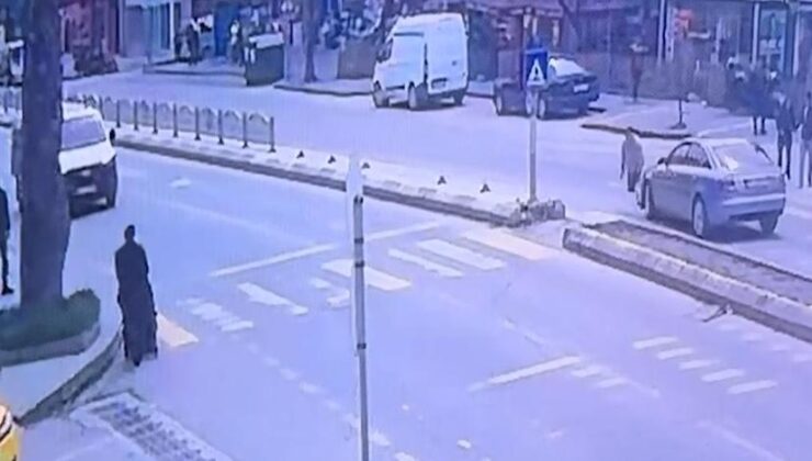 Otomobil yayaya çarptı