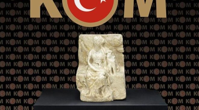 Tanrıça Kybele heykeli ele geçirildi