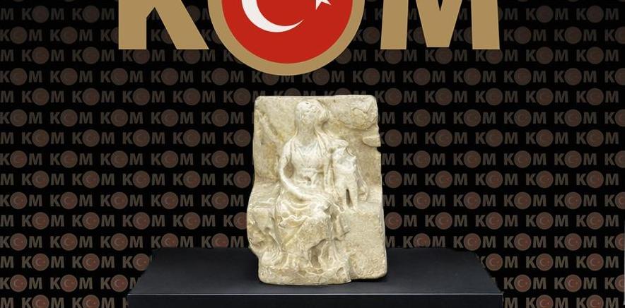 Tanrıça Kybele heykeli ele geçirildi