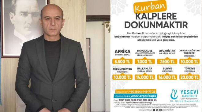 Vekaleten kurban bağış çağrısı