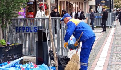 Bayramın çöpü onlara kaldı