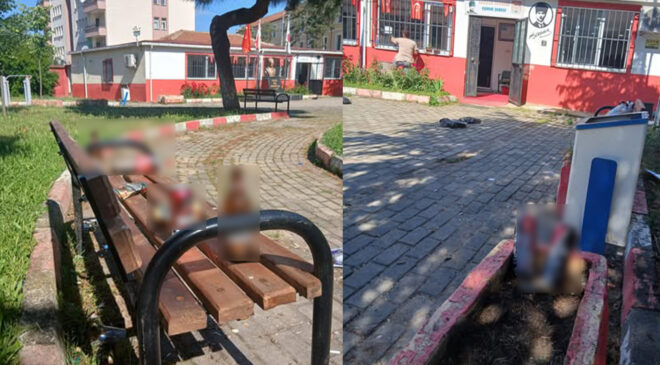 Maneviyata yakışmayan görüntü