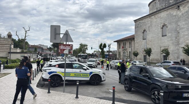 Edirne polisi havadan denetim yaptı