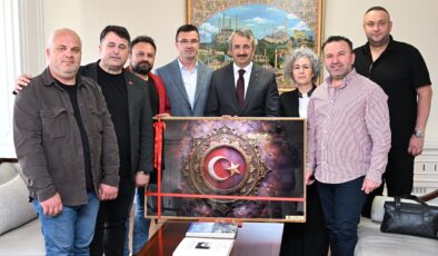 Edirne Gazeteciler Derneği’nden Vali Yunus Sezer’e Ziyaret