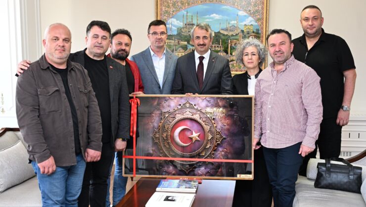 Edirne Gazeteciler Derneği’nden Vali Yunus Sezer’e Ziyaret