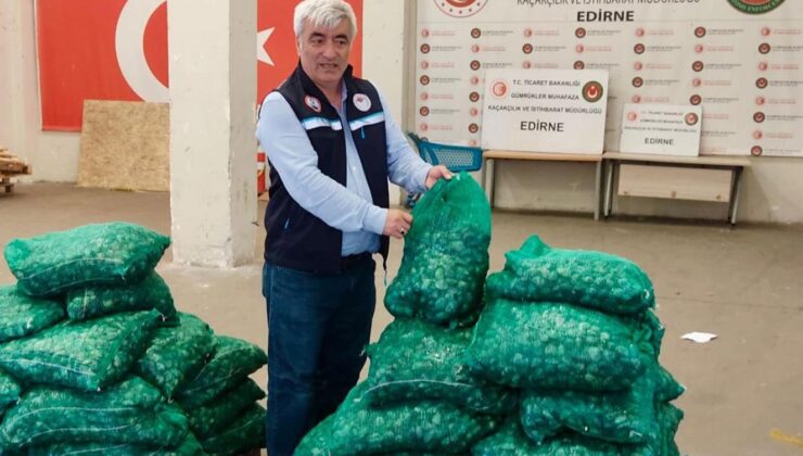 Kapıkule’de kum midyesi ele geçirildi