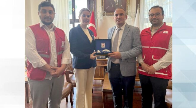 Kızılay’dan belediyeye ziyaret