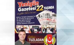 EGD’den gazetemize kutlama