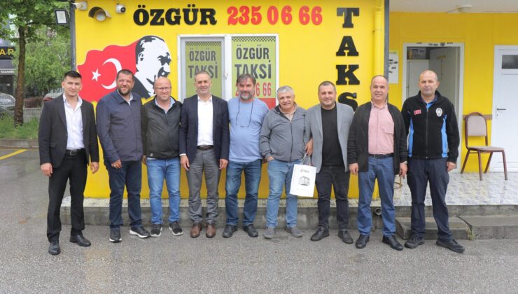 Taksici esnafına bayram ziyareti