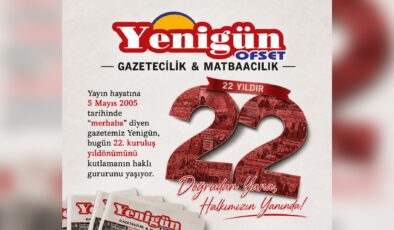 Yenigün Gazetesi 22 yaşında