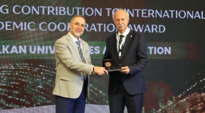 Trakya Üniversitesi’ne Tiran’dan ödül