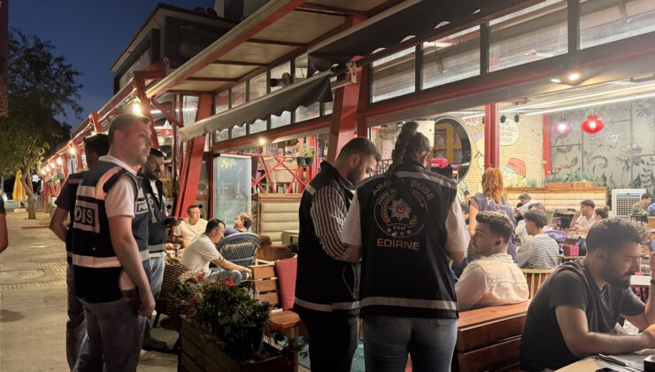 Edirne polisinden şok uygulama