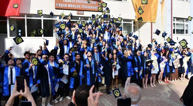 Trakya Üniversitesi’nce mezuniyet coşkusu