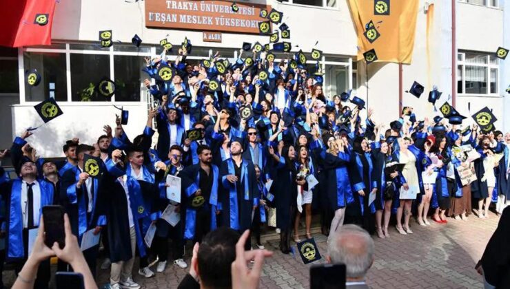 Trakya Üniversitesi’nce mezuniyet coşkusu