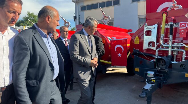Köylere 21 adet su tankeri