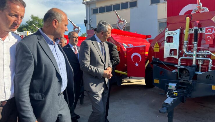 Köylere 21 adet su tankeri