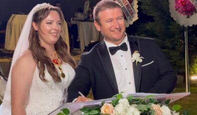 Betül ile Olcay’a mutluluklar