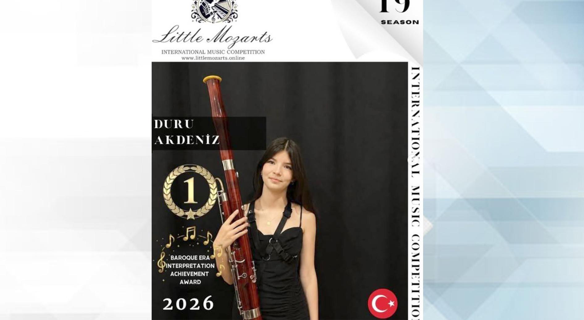 Duru Akdeniz’den uluslararası başarı