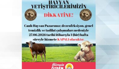 Havsa Hayvan Pazarı kapandı