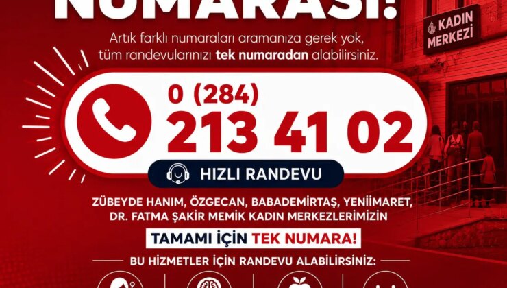 Kadın merkezlerinde randevu kolaylığı