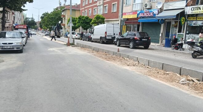 Kıyık’ta refüj sil baştan