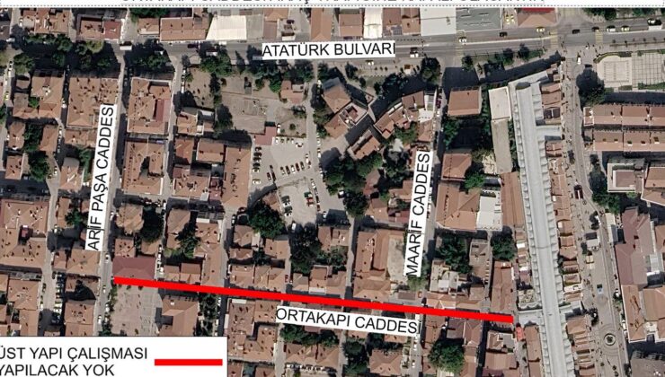 Ortakapı Caddesi trafiğe kapandı