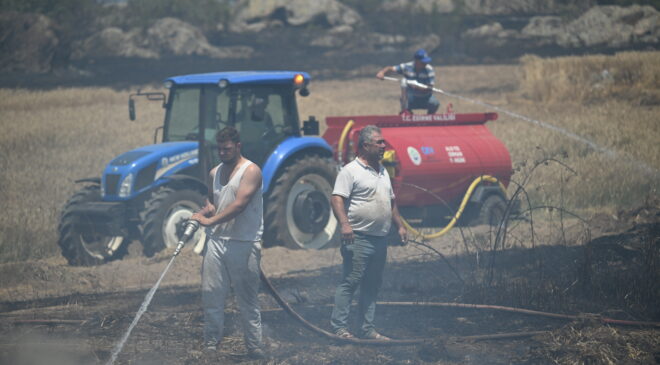 Lalapaşa’da korkutan yangın