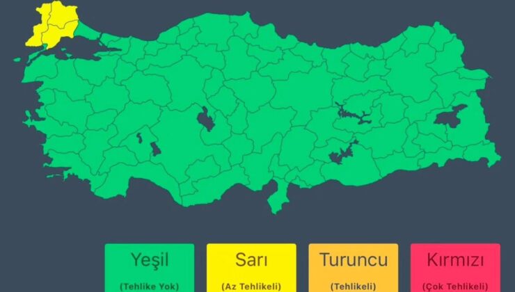 Trakya’ya ‘Sarı kodlu’ sağanak uyarısı!